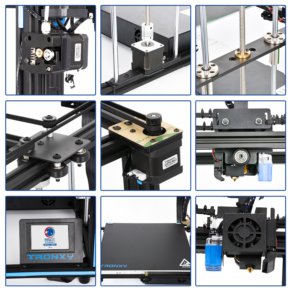 Tronxy 2020 New Upgraded X5SA 24V DIY 3D Printer Kit CoreXY Metal Build Plate 330*330mm Heat table 3d machine Filament Sensor