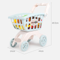 Baby Kids Simulation Mini Shopping Cart Toys Supermarket Folding Trolley Handcart Funny Toys Kids Toys Storage Basket