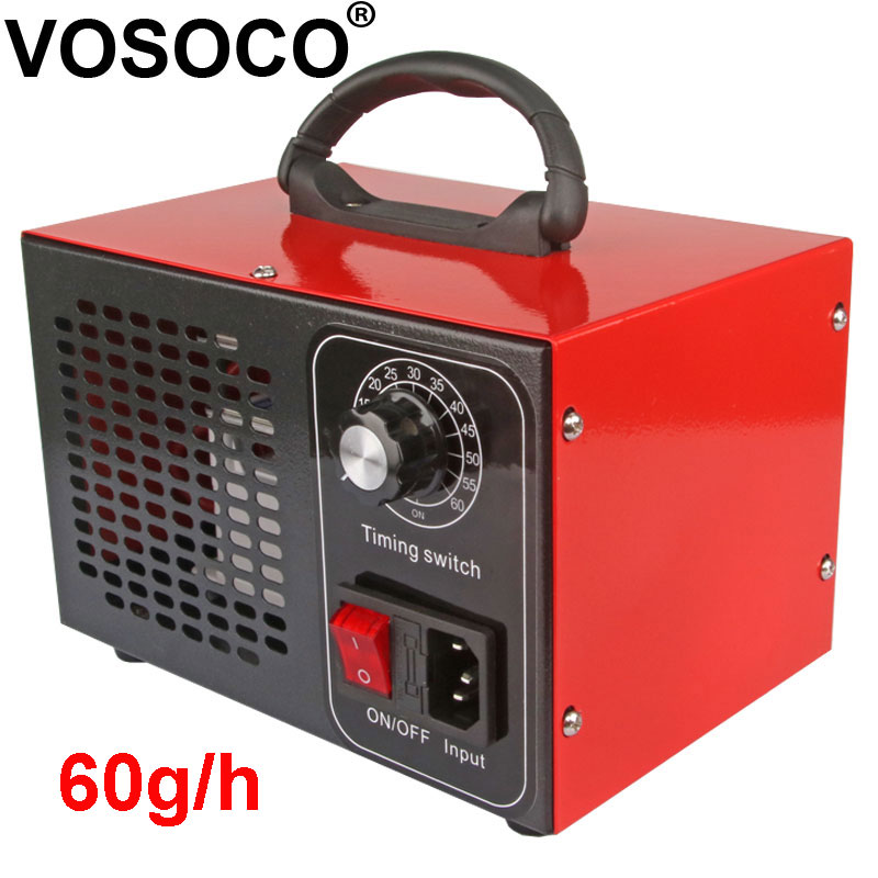 60g/h Ozone Generator Generator Deodorant Air Purifier Disinfection equipment Remove odor ozonizador Ozonizador Machine Ozono O3