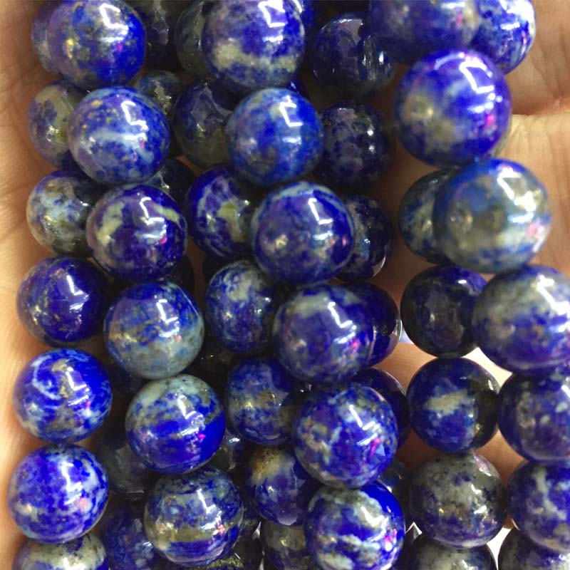 Genuine Undyed AAAAA Natural Afghanistan Blue Lapis Lazuli Healing Chakra Gem Stone 6 8 10 12mm Beads for Jewelry Making DIY