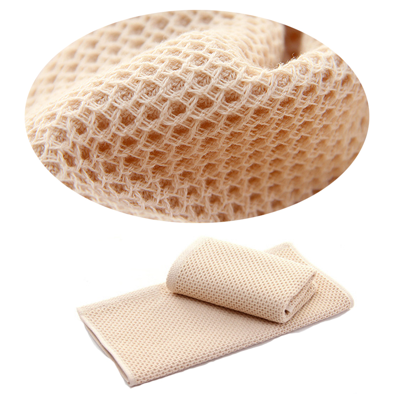1pc Super Soft Honeycomb Cotton Towel Solid Color Super Absorbent Portable Hair Face Towels Travel Bathroom Towel For Home Hotel