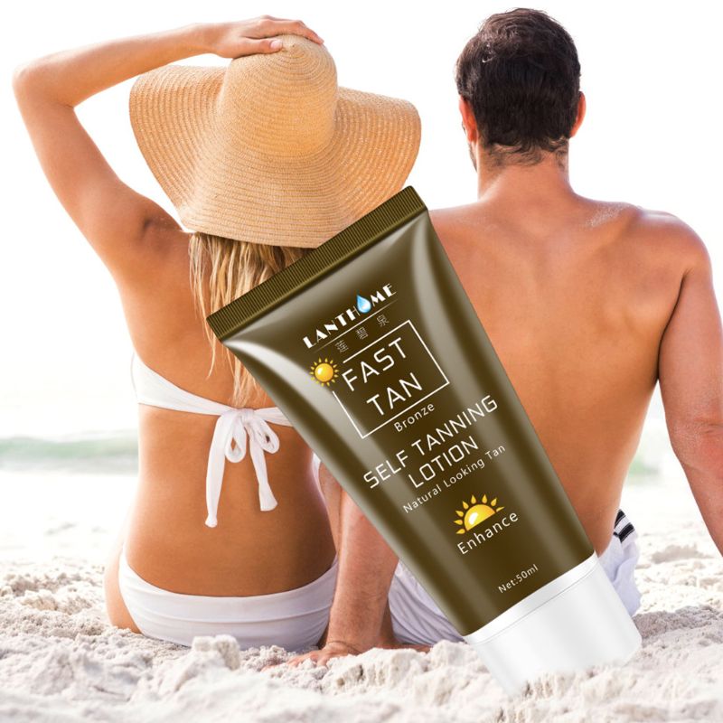 Body Bronze Natural Bronzer Sunscreen Self Sun Tan Enhance Lotion Tanning Cream