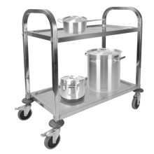 Two Tier Stainless Steel Kitchen Trolley