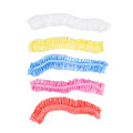 100Pcs Salon Disposable Hair Cap Plastic Clean Shower Cap Waterproof Head Cover Hat for Eyebrow Tattooing Facilities