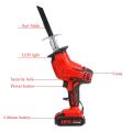 Drillpro 48V Cordless Reciprocating Saw +4 Saw blades Metal Cutting Wood Tool Portable Woodworking Cutters With 1/2 Battery