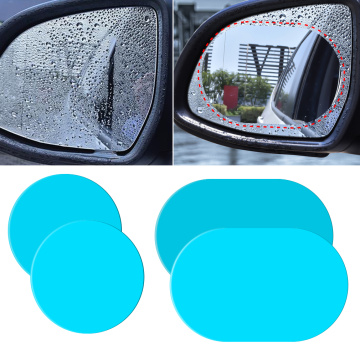 2pcs Car Mirror Window Clear Film Car Rearview Mirror Protective Film Waterprrof Rainproof Anti Fog Car Sticker Soft Film