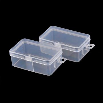 2pcs/lot Transparent Toolbox Electronic Plastic Parts Container Tool Box Sewing Fish Hook Component Storage Box 6.9*3.9*2.6cm