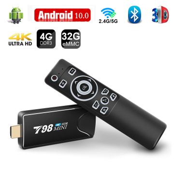 Mini Tv Stick Box TV Android 10 4K 4G 32G Android Tv Box 2.4G 5.8G Dual Wifi Smart Tv Box Media Player TV Receiver Set Top Box