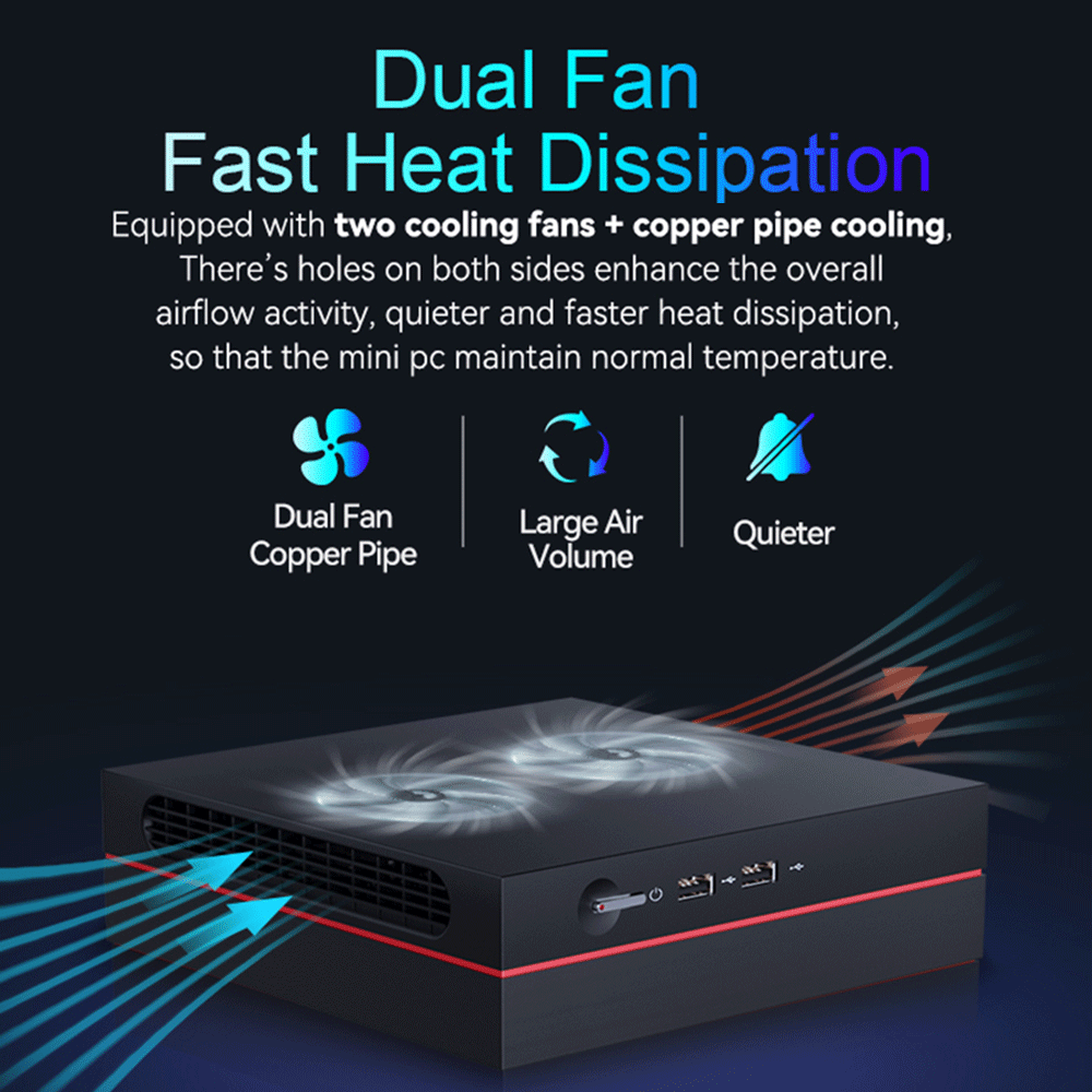 Mini PC fan design