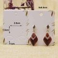 50Pcs flower marbling paper earring package Card 5x6.5cm fruit style Jewelry earringDisplay tag Cards