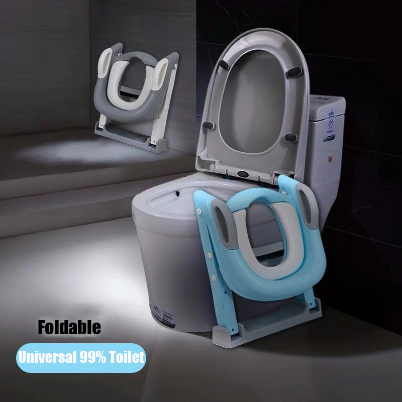 Toilet Seat Potty Training Seat Urinal for Boys Folding Chair Stool Staircase Toilet Ladder for Baby Toddler Girl Safe Potties