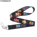 Anime black Lanyard Badge ID Lanyards/ Mobile Phone Rope/ Key Lanyard Neck Straps Accessories for man E0975