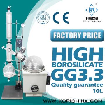 10L China Laboratory Equipment Manufacturer Rotary Evaporator ethanol / Rotary Vacuum Evaporator SUS304 Heating Water/Oil Bath