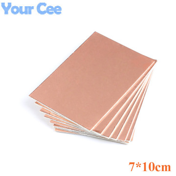 10 pc 7*10CM Single Side Circuit Board Copper Clad Plate Laminate Universal PCB Circuit Board Glass Fiber Reinforced Copper