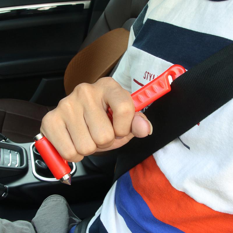 1pcs Mini Car Safety Hammer Auto Emergency Glass Window Breaker Seat Belt Cutter Life-Saving Escape Car Emergency Tool