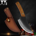 XYj Outdoor Hunting Knife Camping Survival Hand Tools Handmade Forging Kitchen Knives Set Stainless Steel Chef Cooking Tools