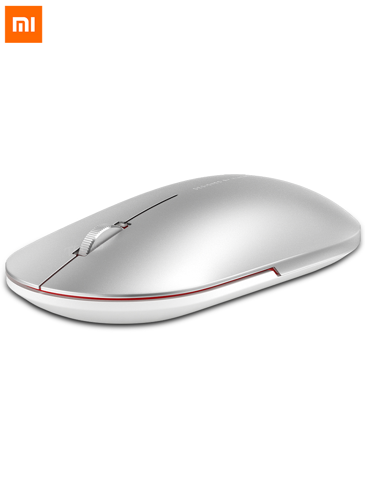 Original Xiaomi Fashion Mouse Portable Wireless Game Mouse 1000dpi 2.4ghz Bluetooth Mouse Link Optical Mouse Mini Metal Mouse