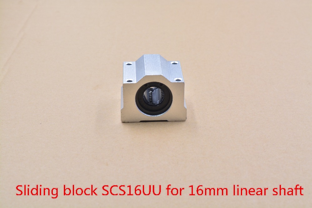 SC16UU SCS16UU bearing 16mm linear bearing slide block with LM16UU bearing for 16mm shaft 1pcs