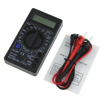 DT-832 Digital Multimeter 1999 Auto Range Counts AC/DC Amp Volt Ohm Tester Voltmeter Ammeter ohmmeter Capacitance Multi Meter