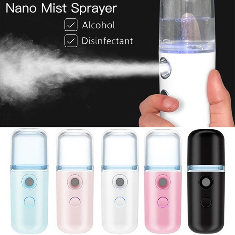Portable Nano Disinfectant Diffuser Face Steamer USB Nebulizer Facial Spray Humidifier Hydrating Anti-aging Women Beauty Tools