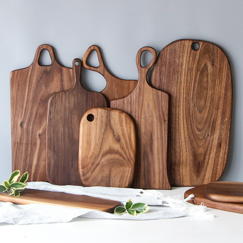 Black walnut solid chopping boards wood tray pizza board cutting board kitchen baking utensils bread board fruit sticky board