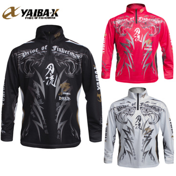 New Brand YAIBA-X Mens Fishing Shirts Autumn Summer Long Sleeve Breathable Fishing Clothing Outdoor Sports Fishing Wear