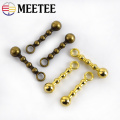 Meetee 30pcs 3# 25mm Metal Zipper Puller Bag Bronze Pull Pendant DIY Wallet Jacket Repair Zip Pendant Hardware Accessory ZT017