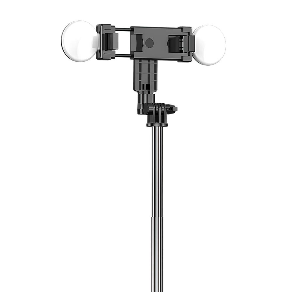 capsaver Selfie Stick Bluetooth Wireless Mini Tripod Extendable Monopod with Remote Control Fill Light for Phone Live Anti Shake