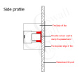 Coswall 146 Type Dry Lining Box For Gypsum Board Plasterboad Drywall 47mm Depth Wall Switch BOX Wall Socket Cassette