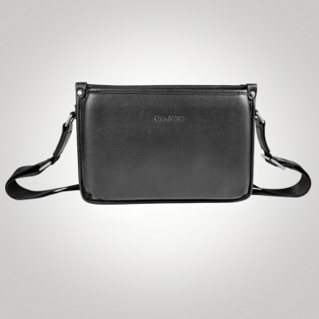 Top Grain Leather Multi-zip Cross-body Bag