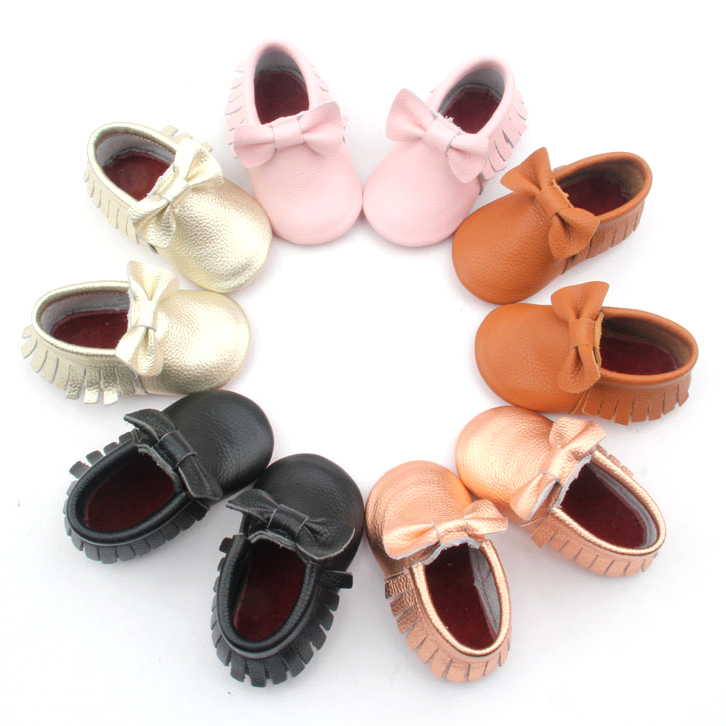 Bowknot Newborn Baby Unisex Moccasins Wholesale