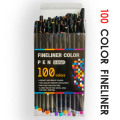 100 Colors 0.4mm Fine Tip Art Marker Pen Fine liner Pens Smooth Sketch Pen Art Supplies for Animation Manga Drawing