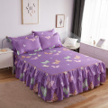 1PC Printed Bedding Soft Bed Skirt Wedding Bedspread Full Queen King Size Bed Sheet Mattress Cover Bedsheets Dropshipping AJ