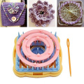 6pcs/set DIY Weaving Tools Knitting Machine Color Stitching Tools Flower Loom Knitting Woolen Creator Yarn Needle Hobby Loom