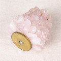 1pcs natural rose quartz candlestick stones crystal candle holders home decor