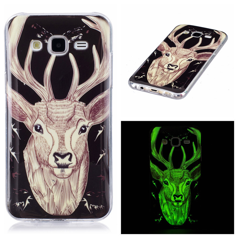 Luminous Cartoon Cell Phone Case for Samsung galaxy S6 S7 edge S8 Plus S5 Neo Note8 Grand J3 J5 J7 Prime Pro A3 A5 A8 duos Cover