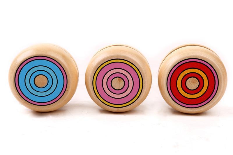 1Pcs Yoyo Wooden Toys 4.5cm Wooden YO-YO Ball Spin Professional Yo-yo Classic Toys For Child Gift I0056