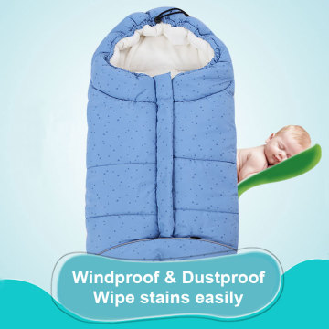 Baby Sleeping Bag Stroller Winter Warm Swaddle Wrap Windproof Thick Dual-purpose Newborn Cocoon Anti-startle Anti-kick Sleepsack