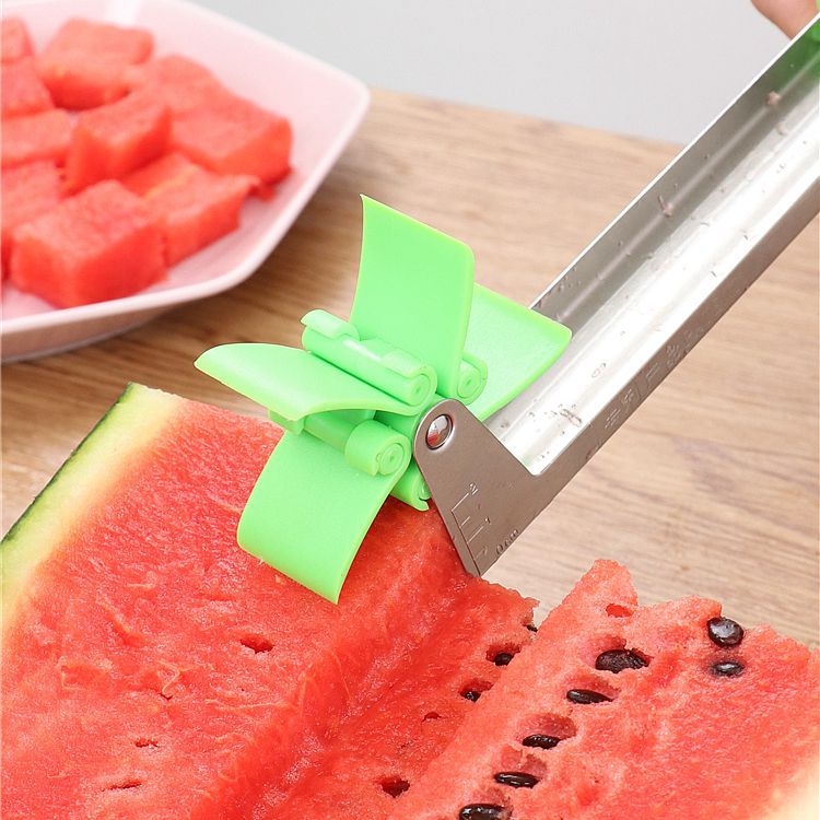 Watermelon Slicer Cutter Tongs Corer Fruit Melon Stainless Steel Tools NEW Watermelon Cut Refreshing Watermelon Cubes Kitchen