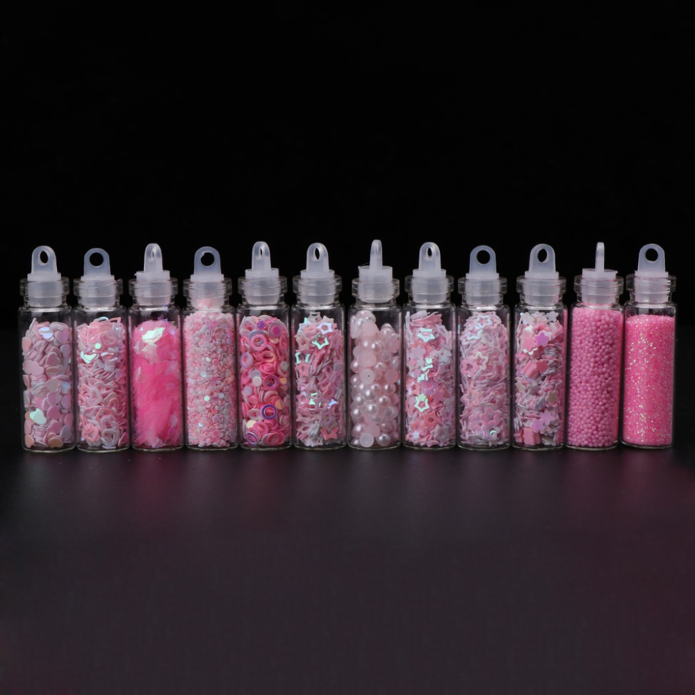 12 Bottle/Set resin art supplies Art Glitter Powder jewelry Decoration Epoxy Resin Crafts Handmade