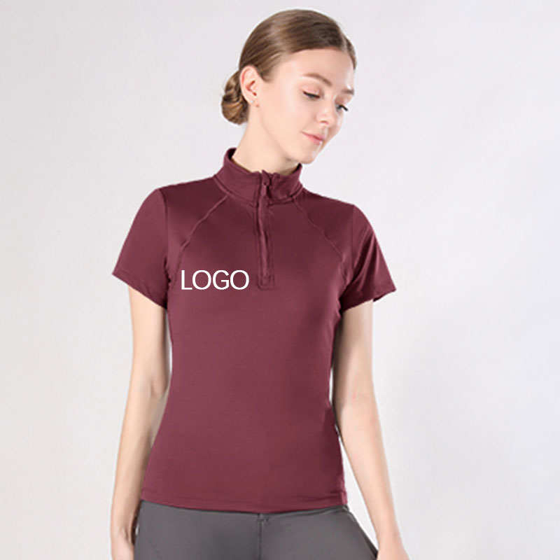 Customized Tops Women Short Sleeve Equestrian Clothing Tops