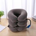 U Neck Travel Pillow Massage Air Inflatable Vertebra Retractor Pillow Neck Head Pain Pain Relax Traction Support Massager