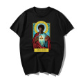 TV Show Pulp Fiction Saint Mia Saint Jules T Shirt Catholicism Clothing Pulp Casual Cotton Hip Hop Tshirt Harajuku Men Tee Shirt