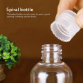 250/200/150/100/50/30/20/10/5ml Travel Plastic Empty PET Bottle Fluid Portable Variety Atomizer Transparent Refillable Bottle