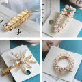 Fashion Imitation Pearl Hair Clips Women Hair Barrette Hair Pins Handmade Hair Accessories Styling Tools For Girls Gifts