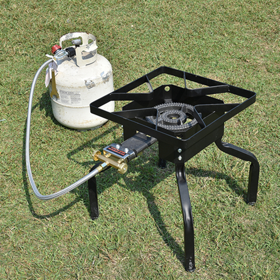 Outdoor Single Burner Stove with Adjustable Legs