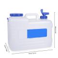 15L Water Container Car Driving Water Bucket PC Thickened Camping Water Tank With Faucet Water Jug Container Storage