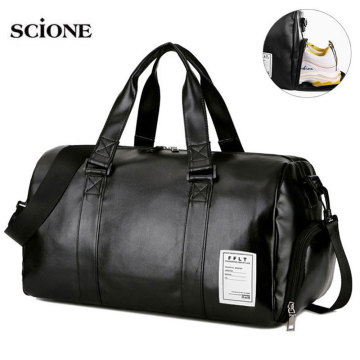 Leather Gym Bags Fitness Training Sports Bag For Men Women Sac De Sport Gymtas Travel Luggage Traveling Outdoor Yoga Bag XA627A