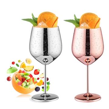 500mL Stainless Steel Juice Drink Champagne Goblet Drum Shape Red Wine Cup Party Barware Kitchen Tools