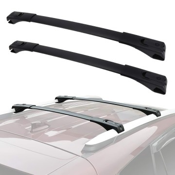 F-UNION Roof Rack Pair OE Style Aluminum luggage Rack Top Cross Bars with Lock & Key Replacement for Toyota RAV4 2013-2018